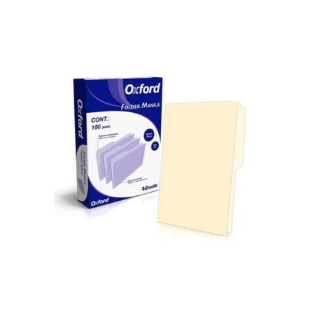 ESS-FOL-M758CRE / M7581 FOLDER OXFORD OFICIO CREMA C/100