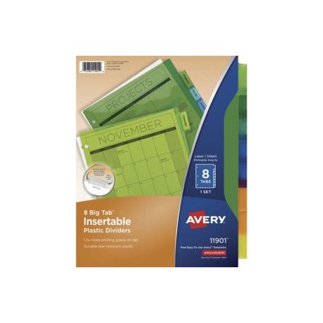AVE-SEP-11901 / 11901 SEPARADOR PLASTICO CARTA 8 DIVISIONES