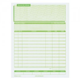 PIN-POL-CHE1013 / 1013 POLIZA DE CHEQUE CARTA C/3 BLOCKS