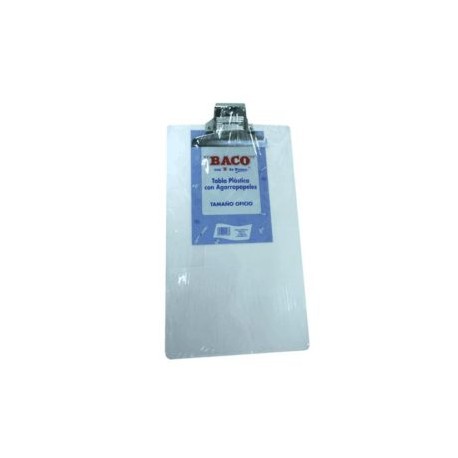 BAC-TAB-PLAST / TB009 TABLA PLASTICO TRANSPARENTE OFICIO