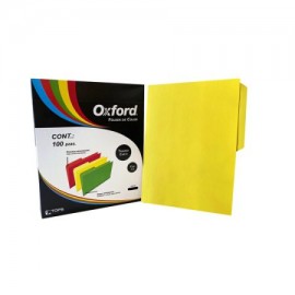 ESS-FOL-M762AM / M762 1/2 AM FOLDER OXFORD CARTA AMARILLO C/100