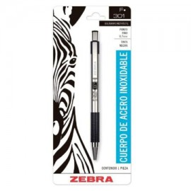 ZEB-BOL-C7019 / 7019 Bolígrafo Zebra F-301 blíster 0.7m negro