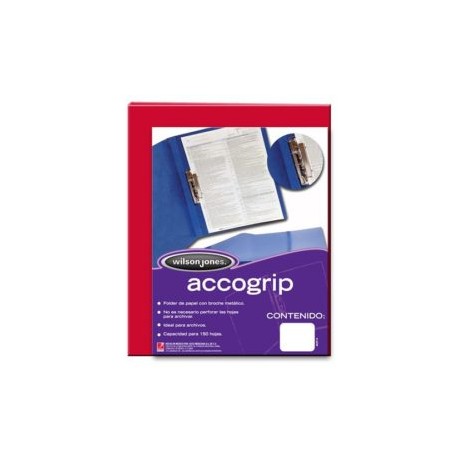 ACO-CAR-P0961 / P0961 FOLDER ACCOGRIP CARTA