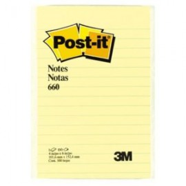 P3M-PST-6601PK / MT900176413 NOTAS POST-IT AMARILLA 4X6 PULG