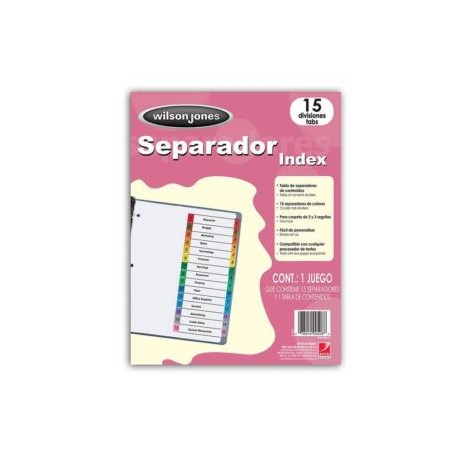 ACO-SEP-P1365 / P1365 SEPARADOR C/NUMERACION 15 DIVISIONES