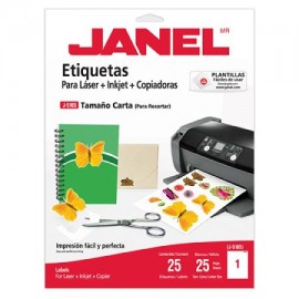 JAN-ETI-5165-25 / 1085165101 ETIQUETA BLANCA JANEL T/CARTA C/25