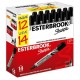 BER-MAR-2120286 / 2120286 Marcador ESTERBROOK negro caja C12+2