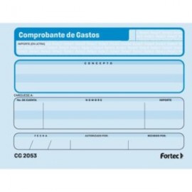 FTC-POL-CG2053 / CG-2053 Comprobante de Gastos c/3 blocks