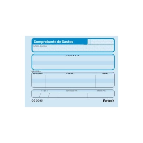 FTC-POL-CG2053 / CG-2053 Comprobante de Gastos c/3 blocks
