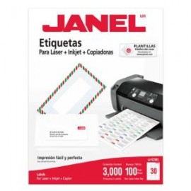 JAN-ETI-5260 / 1095260101 ETIQUETA BLANCA JANEL 25X67MM C/3000