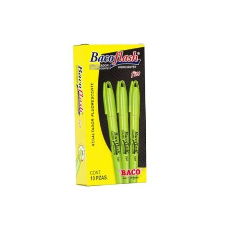 BAC-MAR-FLAJ12V / MR108 MARCATEXTOS BACOFLASH FINO VERDE