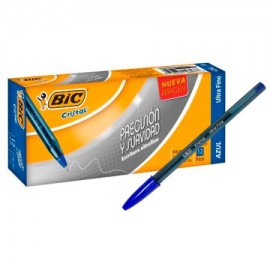 BIC-BOL-UFC12AZ / 70330198937 BOLIGRAFO BIC CRISTAL ULTRA FINO AZUL