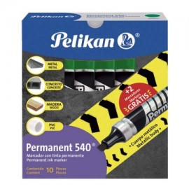 PEL-MAR-026007 / 30260007 Marcador permanente Pelikan 540 verde caja con 10 piezas