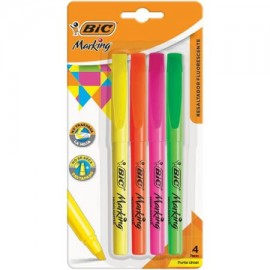 BIC-MAR-BL4SURT / 70330338005 Brite Liner BIC blíster 4 piezas colores surtidos