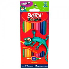 BER-COL-2107 / 2107590 COLORES BEROL RECREO DOBLES 12 PZAS