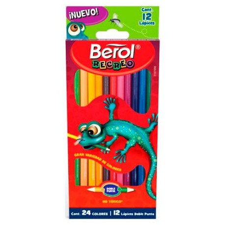 BER-COL-2107 / 2107590 COLORES BEROL RECREO DOBLES 12 PZAS