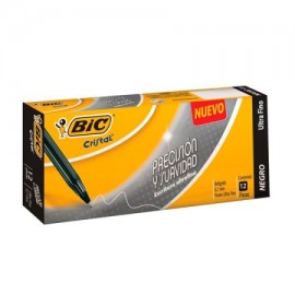 BIC-BOL-UFC12NE / 70330198920 BOLIGRAFO BIC CRISTAL ULTRA FINO NEGRO