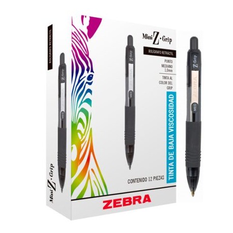 ZEB-BOL-N7907 / 7501901605965 BOLÍGRAFO MINI Z GRIP NEGRO C/12