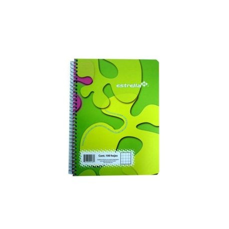 EST-CUA-C186 / 0186 CUADERNO ESPIRAL FORMA FRANCESA