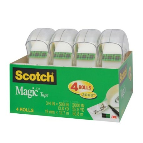 P3M-ADS-8104PKD / MT900175928 CINTA MÁGICA SCOTCH C/DESPACHADOR 4PZ
