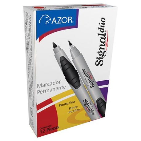 AZO-MAR-3300ROC / 301.3300RO MARCADOR SIGNAL DUO ROJO C/12